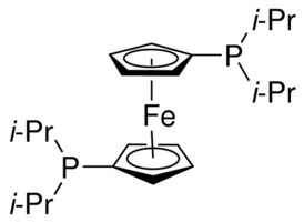 1,1′-Bis(di-isoropylphosphino)ferrocene Chemical Structure